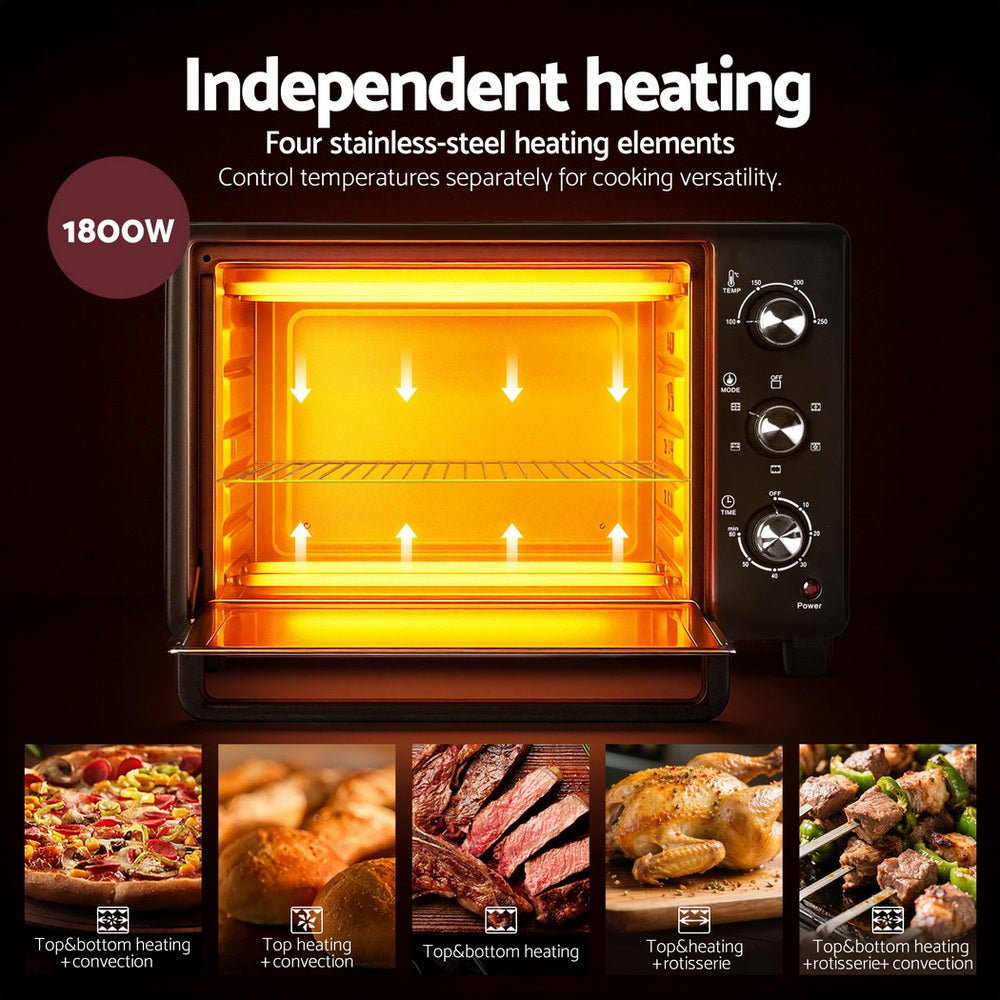30L Convection Oven Electric Fryer Ovens 1600W - Appliances > Kitchen Appliances > Ovens - Rivercity House & Home Co. (ABN 18 642 972 209) - Affordable Modern Furniture Australia