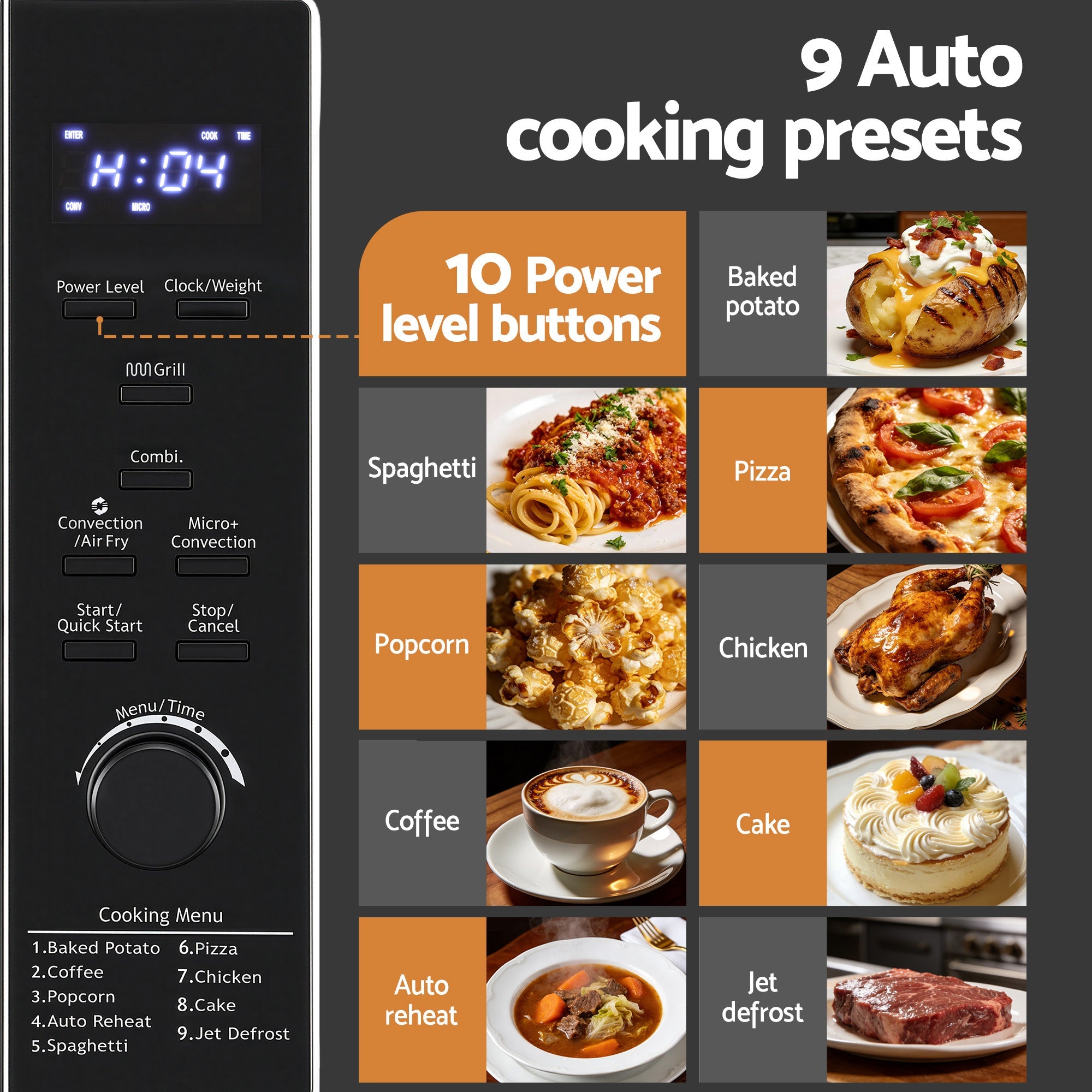 30L Microwave Oven 4 - IN - 1 Air Fryer Convection Grill - Appliances > Kitchen Appliances > Microwave Ovens - Rivercity House & Home Co. (ABN 18 642 972 209) - Affordable Modern Furniture Australia