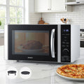 30L 4-in-1 Microwave Oven Air Fryer Convection Grill - Black