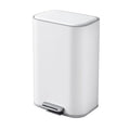 30L Pedal Rubbish Bin with Soft Close Lid - White