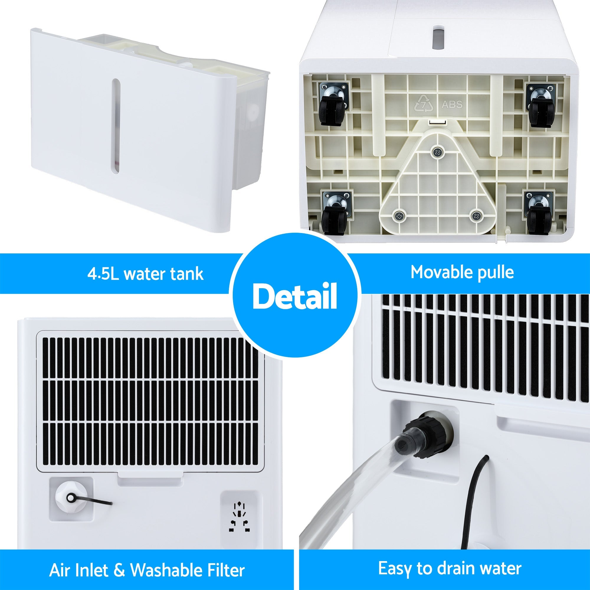 30L/Day Dehumidifier Home Air Dryer Mould Moisture 4.7L Tank - Appliances > Aroma Diffusers & Humidifiers > Dehumidifiers - Rivercity House & Home Co. (ABN 18 642 972 209) - Affordable Modern Furniture Australia