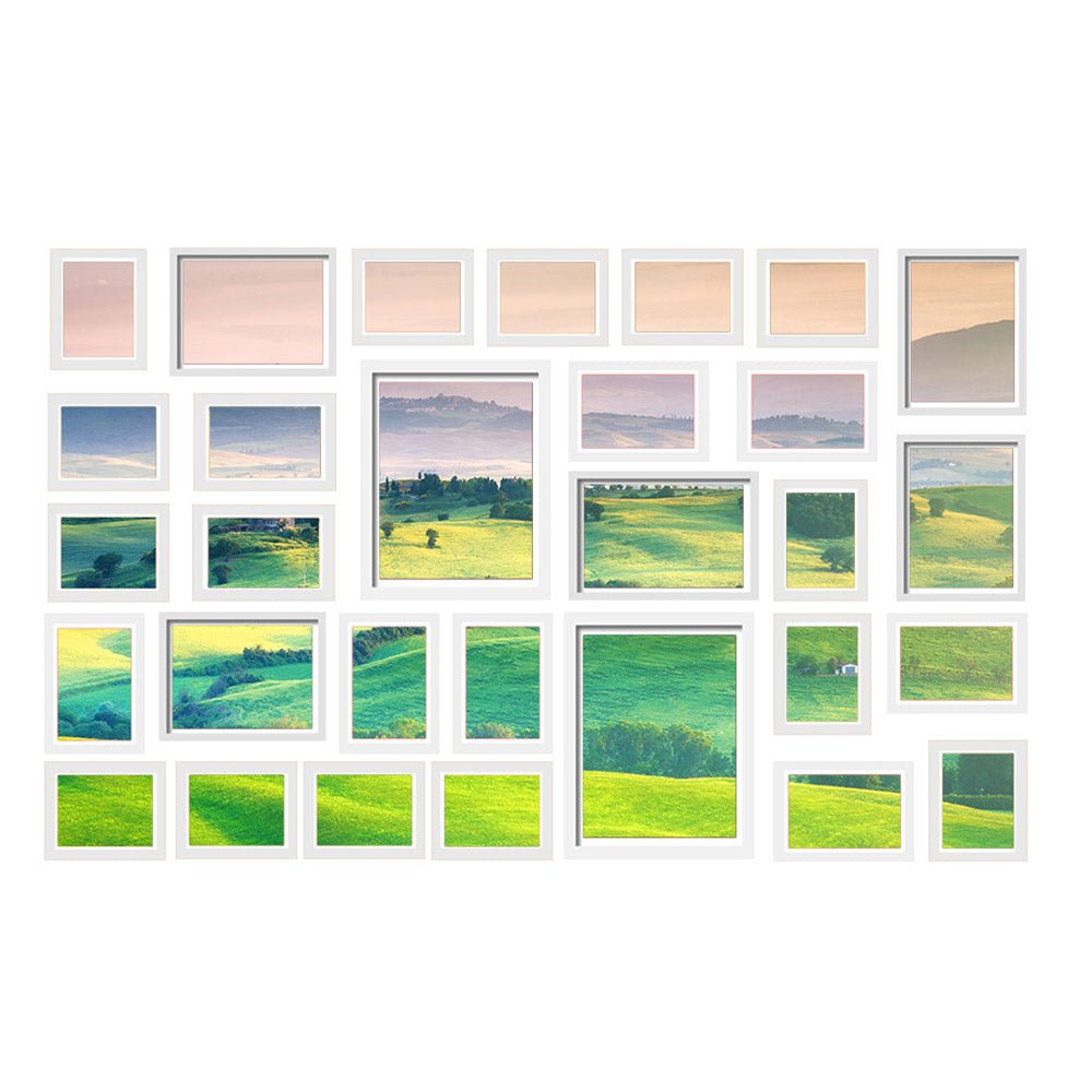 30PCS Photo Frame Set 8x10", 5x7", 4x6", 3.5x5" - White - Home & Garden > Decor > Picture Frames - Rivercity House & Home Co. (ABN 18 642 972 209) - Affordable Modern Furniture Australia