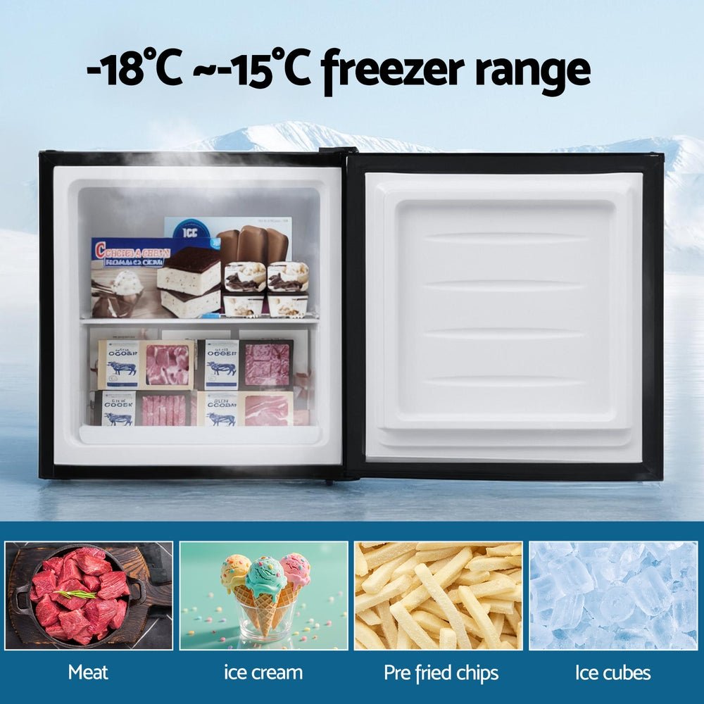 31L Small Upright Freezer Vertical Freezer Black - Appliances > Fridges & Freezers > Freezers - Rivercity House & Home Co. (ABN 18 642 972 209) - Affordable Modern Furniture Australia