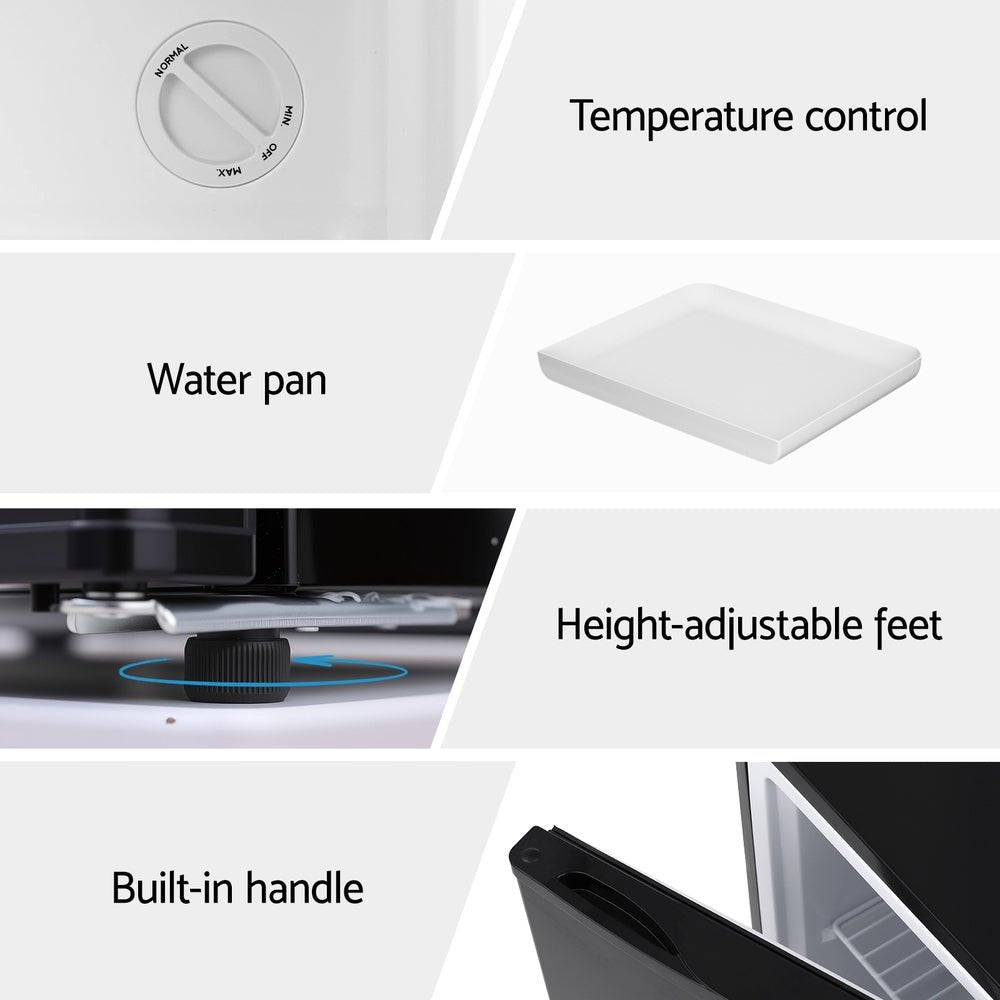 31L Small Upright Freezer Vertical Freezer Black - Appliances > Fridges & Freezers > Freezers - Rivercity House & Home Co. (ABN 18 642 972 209) - Affordable Modern Furniture Australia