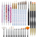 31Pcs Nail Art Brushes and Dotting Tools Set