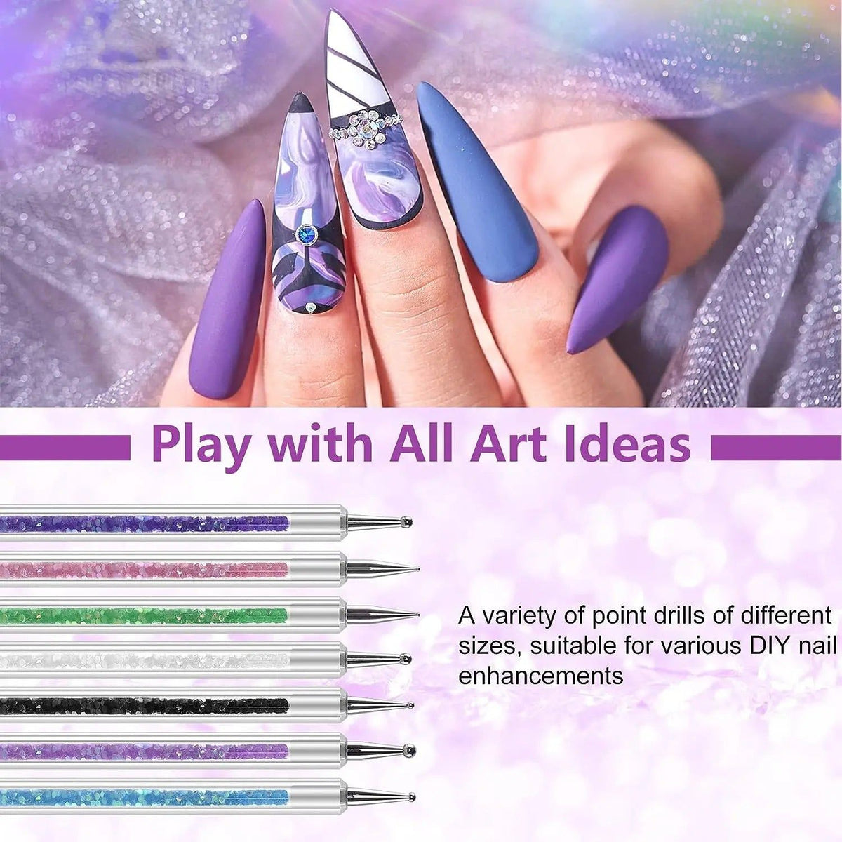 31Pcs Nail Art Brushes and Dotting Tools Set - Tools > Other Tools > Hand Tools - Rivercity House & Home Co. (ABN 18 642 972 209) - Affordable Modern Furniture Australia