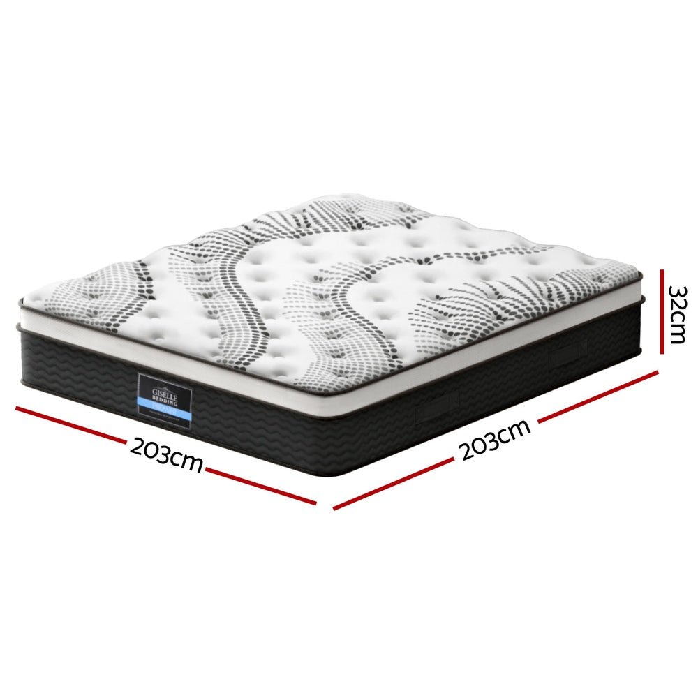 32cm Mattress Euro Top Super King - Furniture > Mattresses > King Size Mattress - Rivercity House & Home Co. (ABN 18 642 972 209) - Affordable Modern Furniture Australia