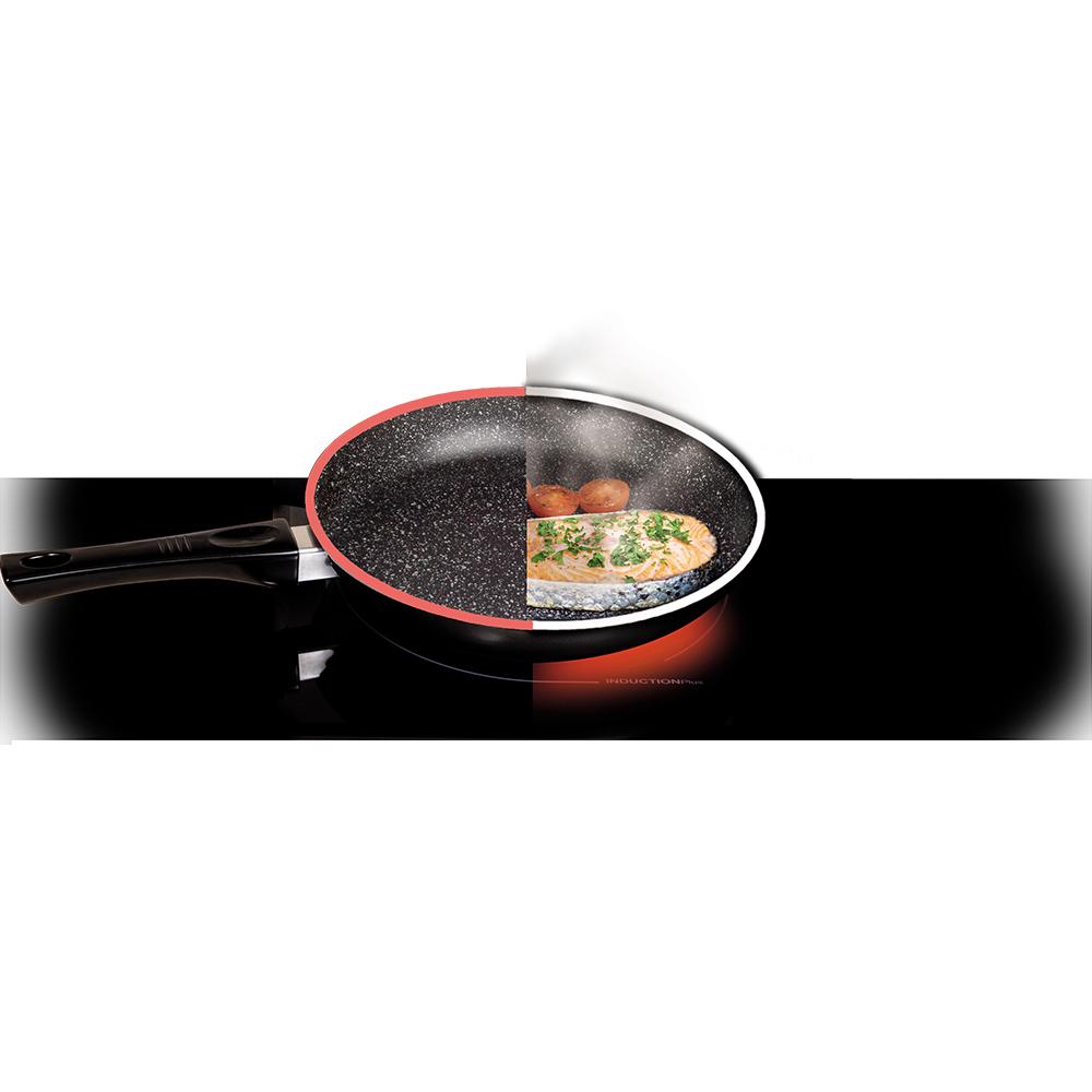 32cm Pan With Heat Sensor Kitchen Non Stick Cookware - Furniture > Dining > Buffets & Sideboards - Rivercity House & Home Co. (ABN 18 642 972 209) - Affordable Modern Furniture Australia