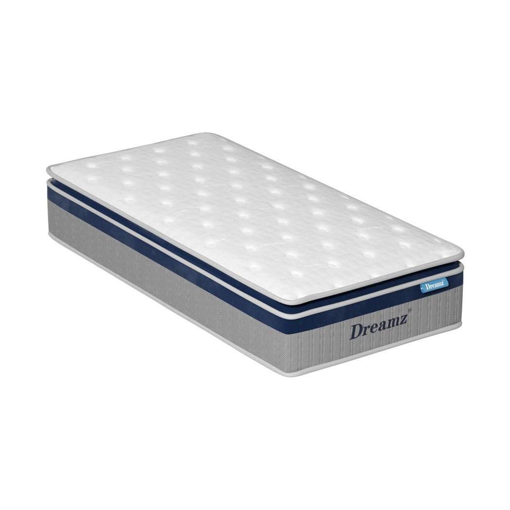 32cm Pillow Top Spring Mattress All Sizes - White - Rivercity House & Home Co. (ABN 18 642 972 209) - Affordable Modern Furniture Australia