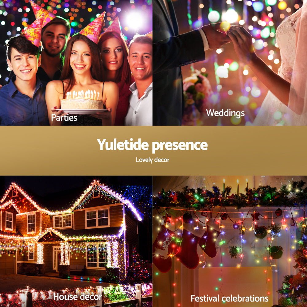 32M Christmas Lights Icicle String Light 960 LED Multi - coloured - Occasions > Christmas > Outdoor Decorations & Lights - Rivercity House & Home Co. (ABN 18 642 972 209) - Affordable Modern Furniture Australia