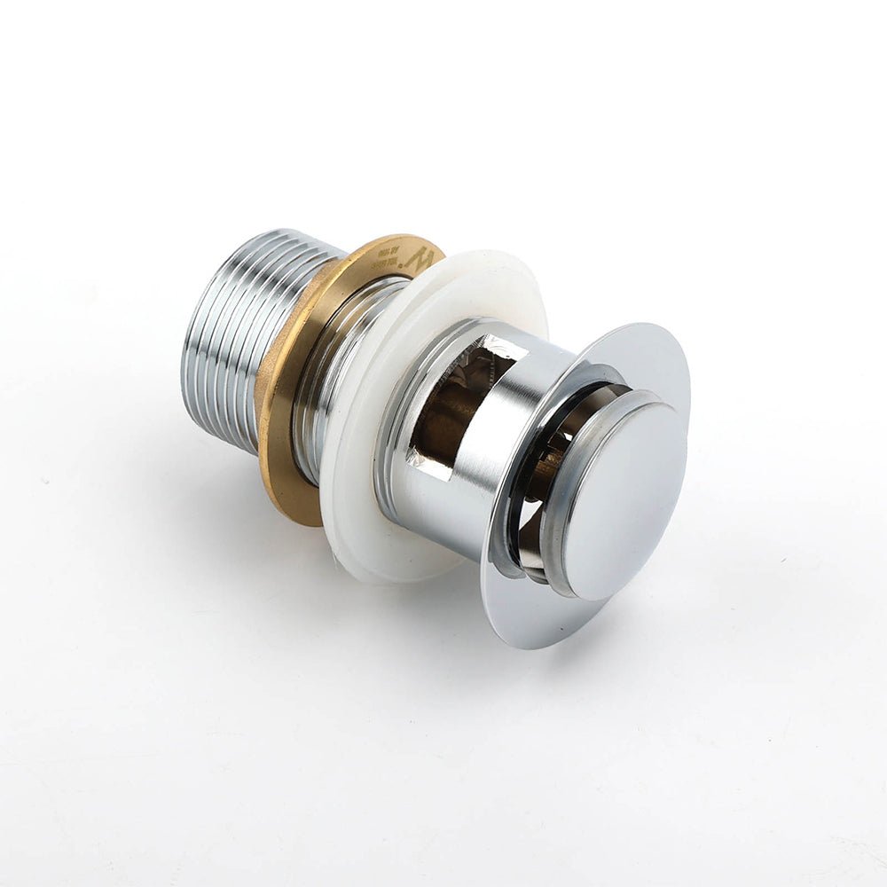 32mm Pop Up Push Brass Waste Plug Overflow Basin Sink Drain Chrome Kit Watermark - Furniture > Bathroom > Shower Heads & Screens - Rivercity House & Home Co. (ABN 18 642 972 209) - Affordable Modern Furniture Australia