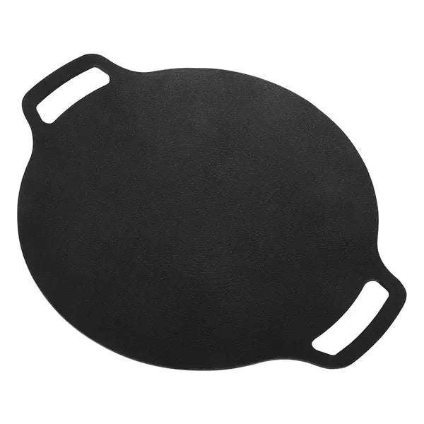 33 cm Round Korean BBQ Grill Pan with 6-Layer Non-Stick Aluminum Alloy Surface for Indoor and Outdoor Cooking - Black - Home & Garden > BBQ > BBQs & Accessories - Rivercity House & Home Co. (ABN 18 642 972 209) - Affordable Modern Furniture Australia