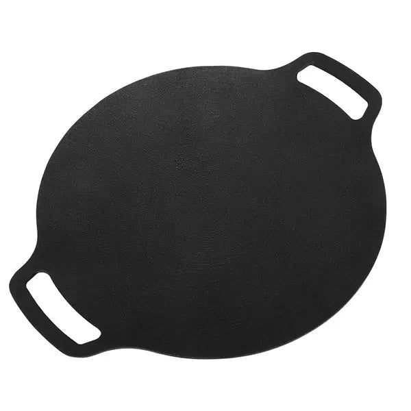 33 cm Round Korean BBQ Grill Pan with 6-Layer Non-Stick Aluminum Alloy Surface for Indoor and Outdoor Cooking - Black - Home & Garden > BBQ > BBQs & Accessories - Rivercity House & Home Co. (ABN 18 642 972 209) - Affordable Modern Furniture Australia
