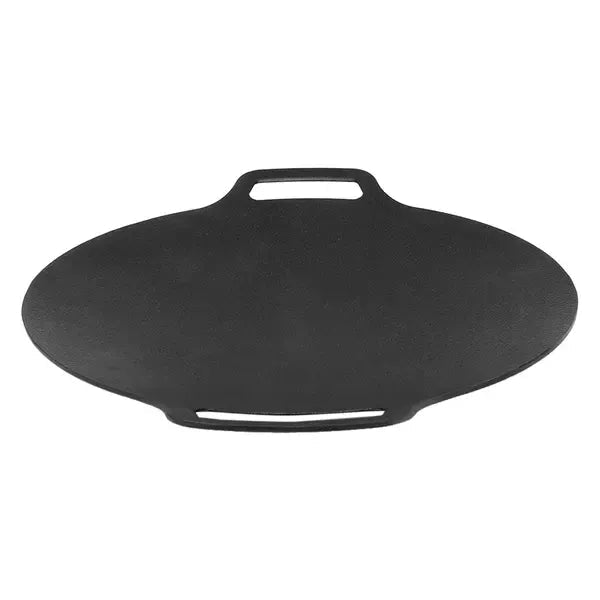 33 cm Round Korean BBQ Grill Pan with 6-Layer Non-Stick Aluminum Alloy Surface for Indoor and Outdoor Cooking - Black - Home & Garden > BBQ > BBQs & Accessories - Rivercity House & Home Co. (ABN 18 642 972 209) - Affordable Modern Furniture Australia