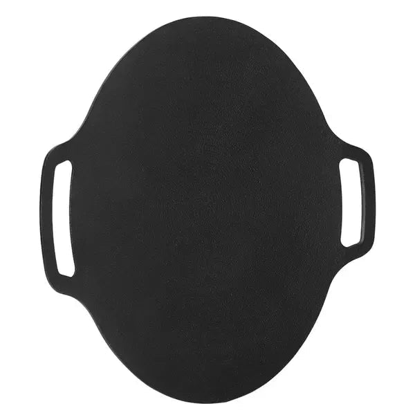33 cm Round Korean BBQ Grill Pan with 6-Layer Non-Stick Aluminum Alloy Surface for Indoor and Outdoor Cooking - Black - Home & Garden > BBQ > BBQs & Accessories - Rivercity House & Home Co. (ABN 18 642 972 209) - Affordable Modern Furniture Australia