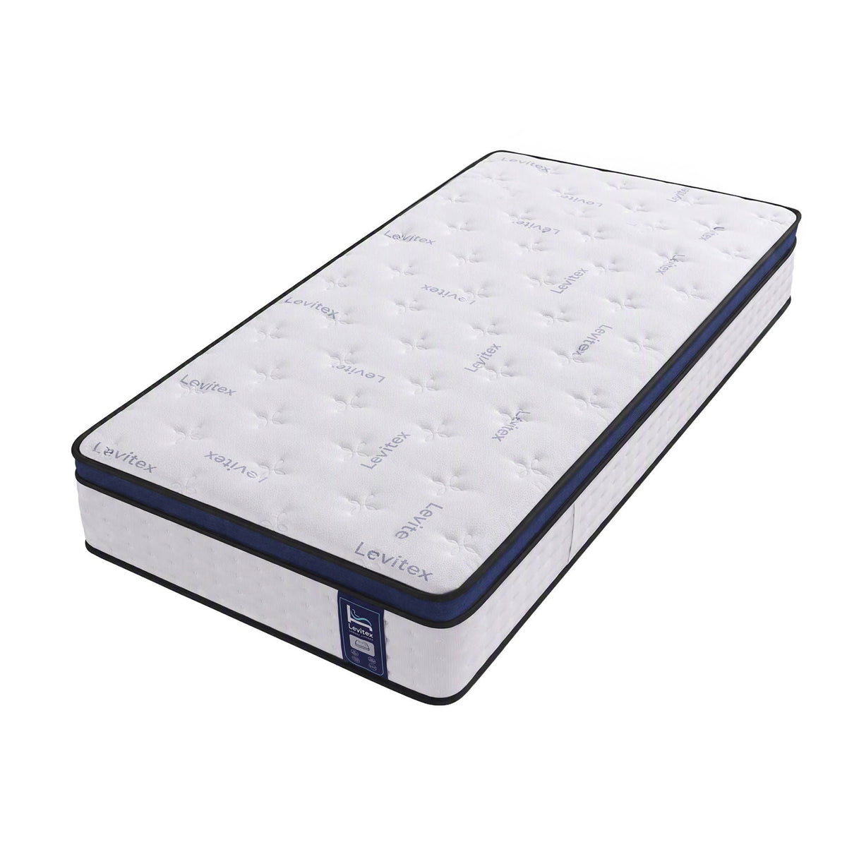 35CM King Single Gel Memory Foam Mattress with 7-Zone Pocket Springs and Triple Cooling System - White - Furniture > Mattresses > King Single Mattress - Rivercity House & Home Co. (ABN 18 642 972 209) - Affordable Modern Furniture Australia