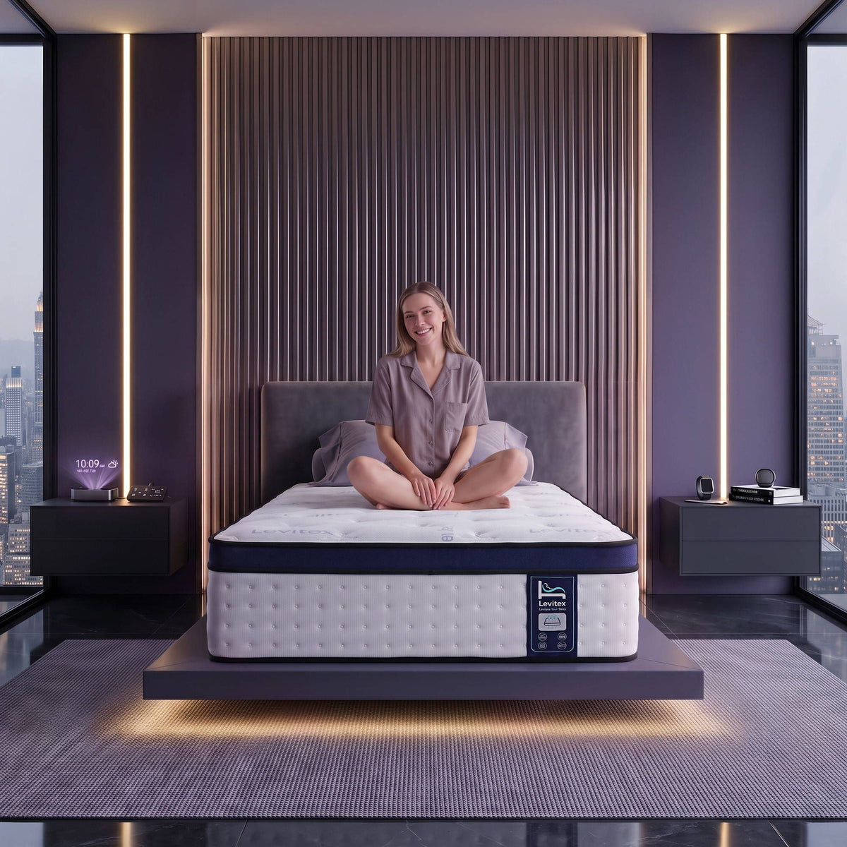35CM King Single Gel Memory Foam Mattress with 7-Zone Pocket Springs and Triple Cooling System - White - Furniture > Mattresses > King Single Mattress - Rivercity House & Home Co. (ABN 18 642 972 209) - Affordable Modern Furniture Australia