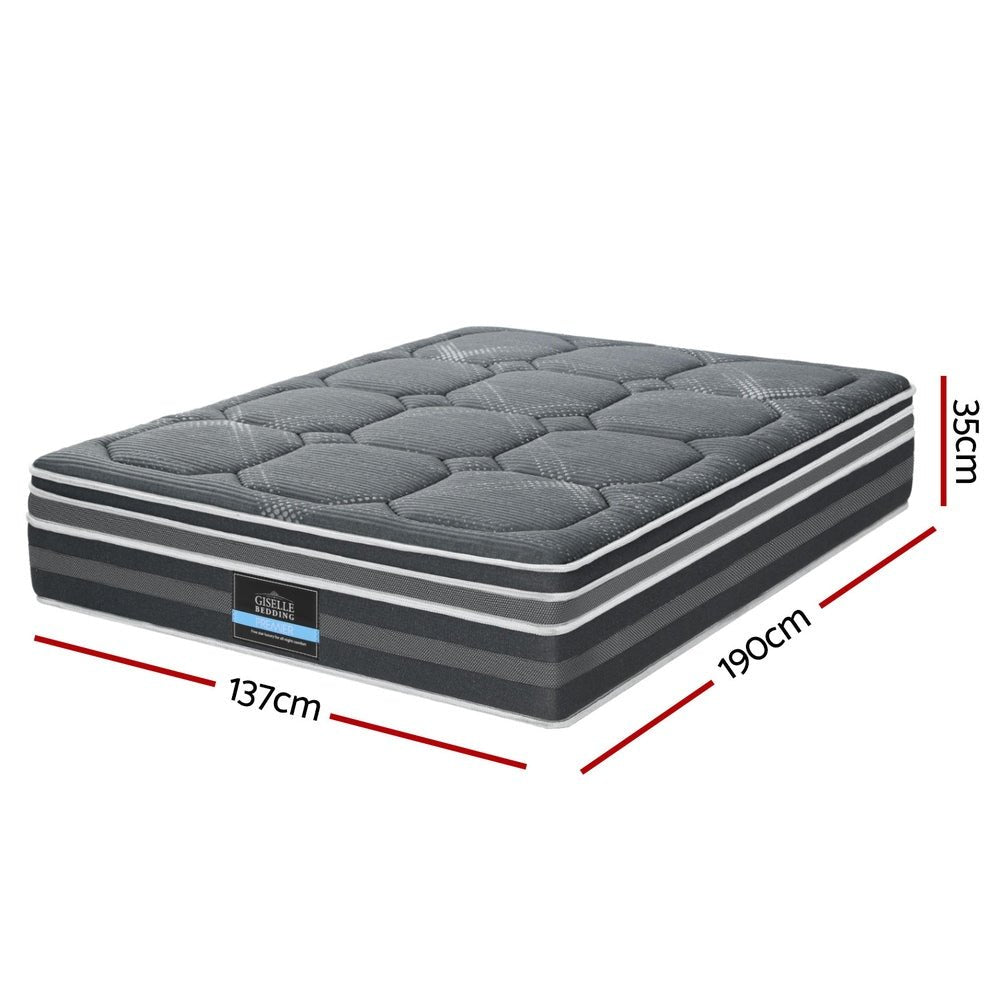 35cm Mattress Bamboo Cover Double - Furniture > Mattresses > Double Mattress - Rivercity House & Home Co. (ABN 18 642 972 209) - Affordable Modern Furniture Australia
