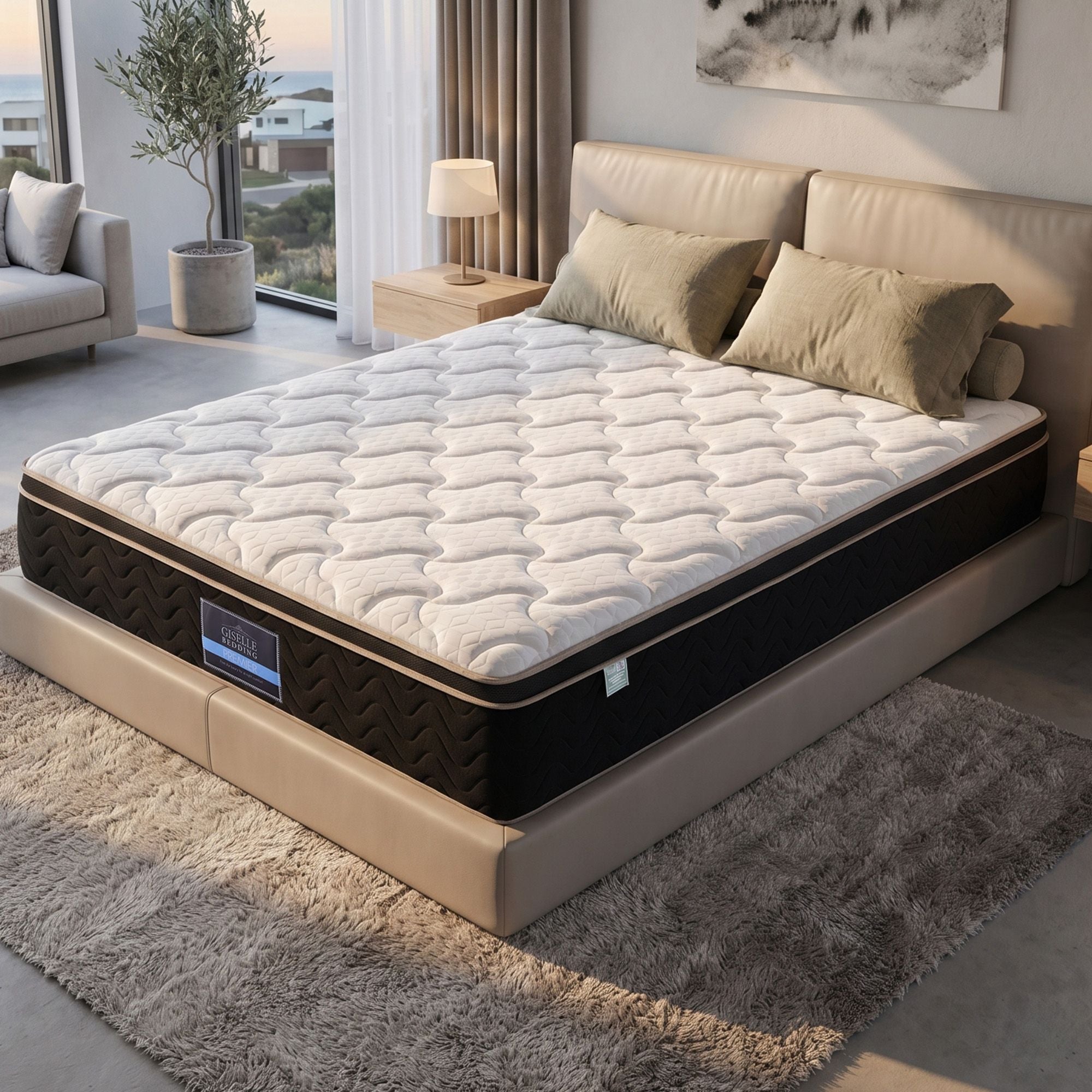35cm Queen Firm Mattress with Copper Memory Foam and Edge Support - Furniture > Mattresses > Queen Mattress - Rivercity House & Home Co. (ABN 18 642 972 209) - Affordable Modern Furniture Australia