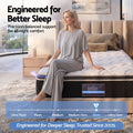 35cm Single Firm Mattress with Copper Memory Foam and Edge Support - Black & White