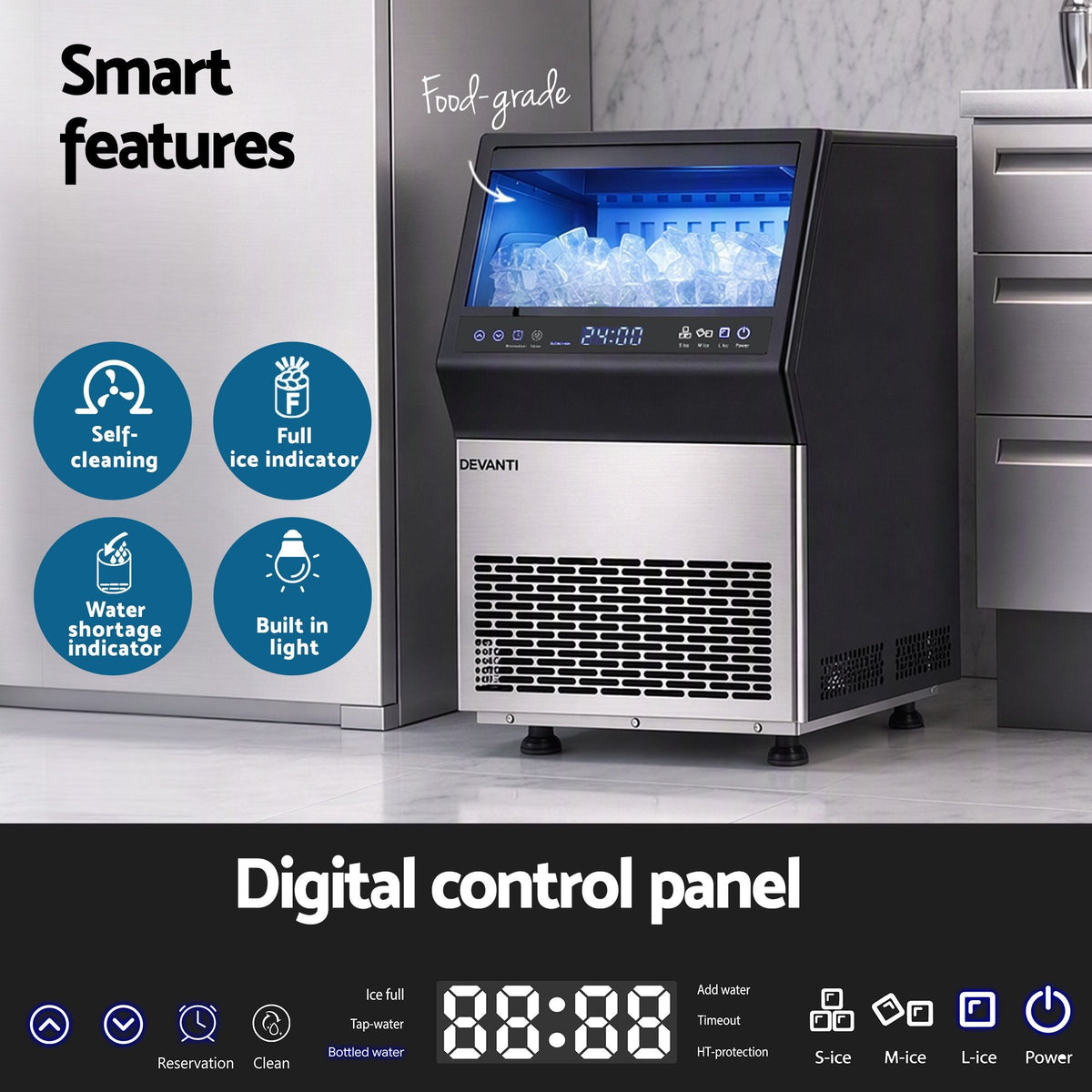 35kg Commercial Freestanding Ice Maker Ice Cube Machine - Appliances > Kitchen Appliances > Ice Makers - Rivercity House & Home Co. (ABN 18 642 972 209) - Affordable Modern Furniture Australia