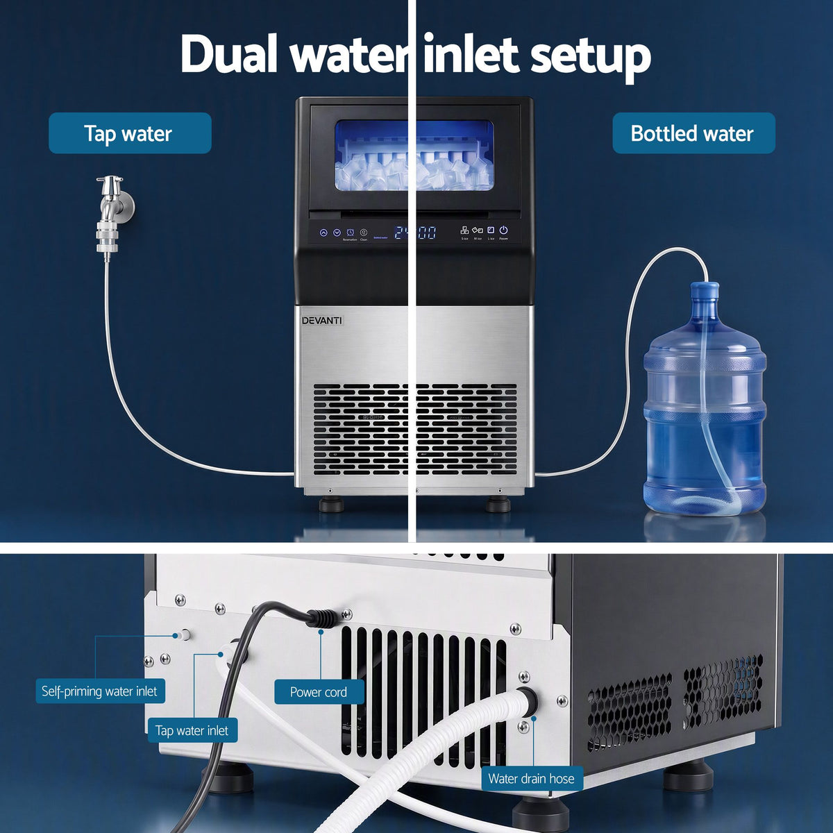 35kg Commercial Freestanding Ice Maker Ice Cube Machine - Appliances > Kitchen Appliances > Ice Makers - Rivercity House & Home Co. (ABN 18 642 972 209) - Affordable Modern Furniture Australia