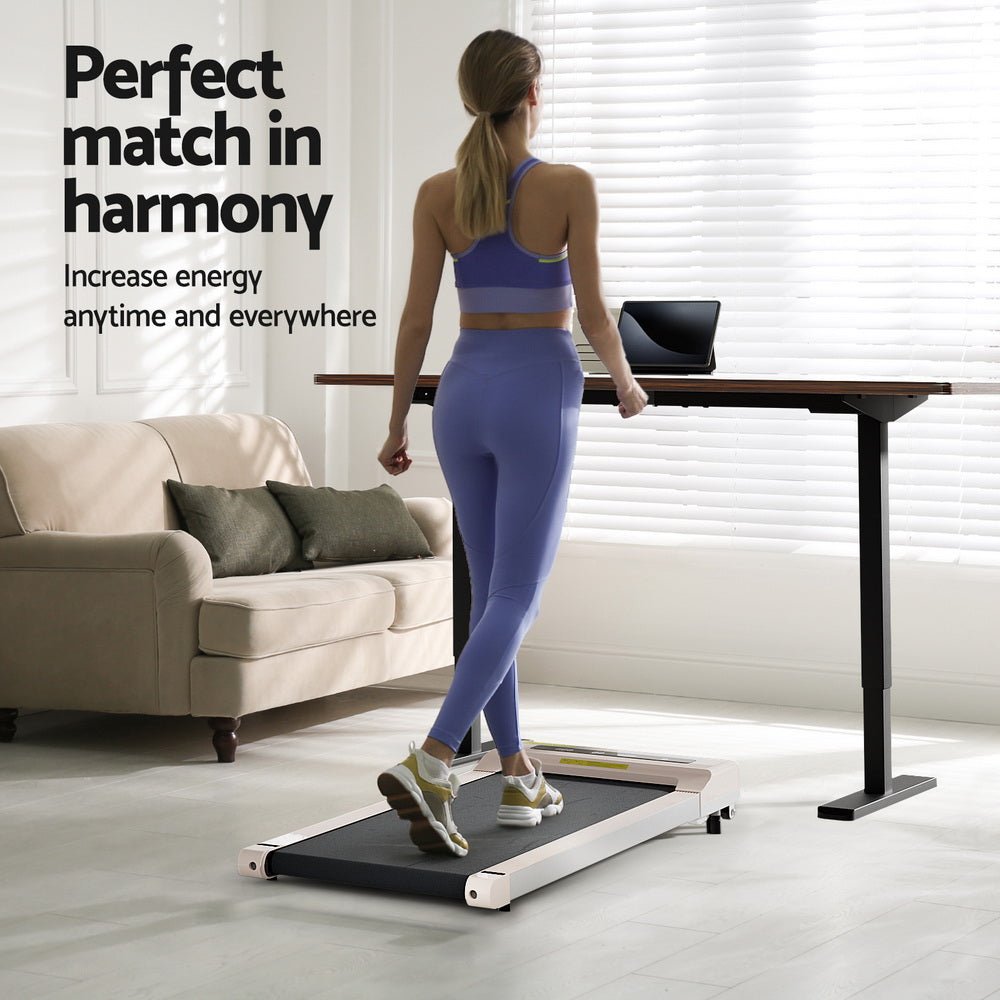 360mm Treadmill Electric Walking Pad with 140cm Automatic Standing Desk - Furniture > Office > Desks - Rivercity House & Home Co. (ABN 18 642 972 209) - Affordable Modern Furniture Australia