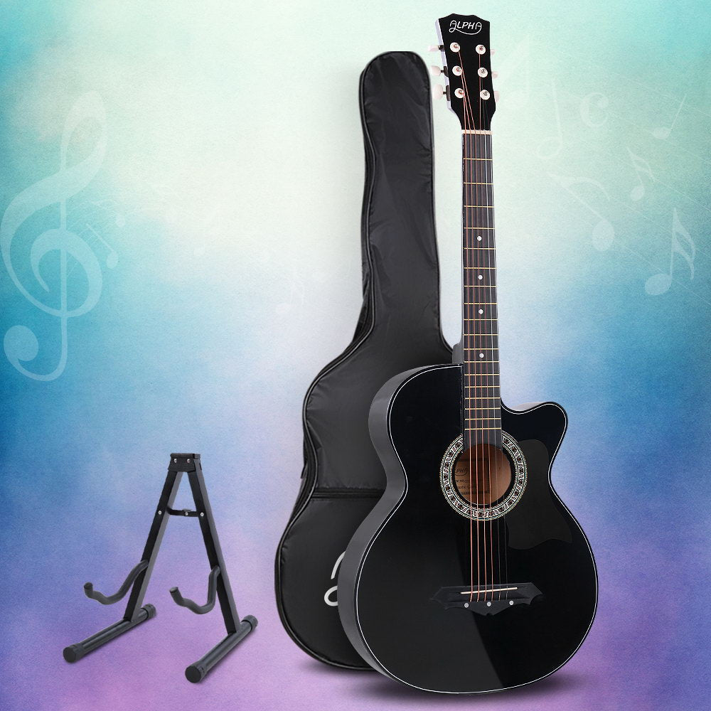 38 Inch Acoustic Guitar 9 Piece Set With Stand - Audio & Video > Musical Instrument & Accessories - Rivercity House & Home Co. (ABN 18 642 972 209) - Affordable Modern Furniture Australia