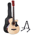 38 Inch Acoustic Guitar 9 Piece Set With Stand