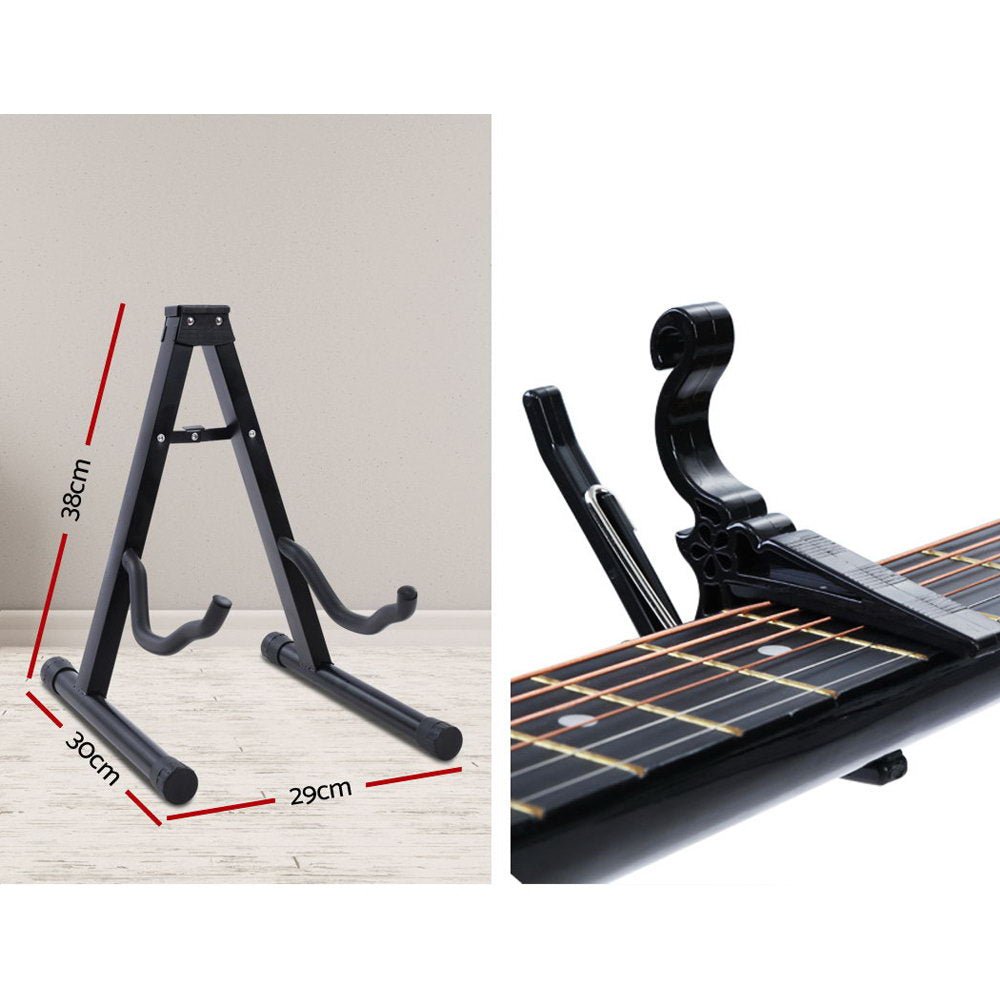 38 Inch Acoustic Guitar 9 Piece Set With Stand - Audio & Video > Musical Instrument & Accessories - Rivercity House & Home Co. (ABN 18 642 972 209) - Affordable Modern Furniture Australia