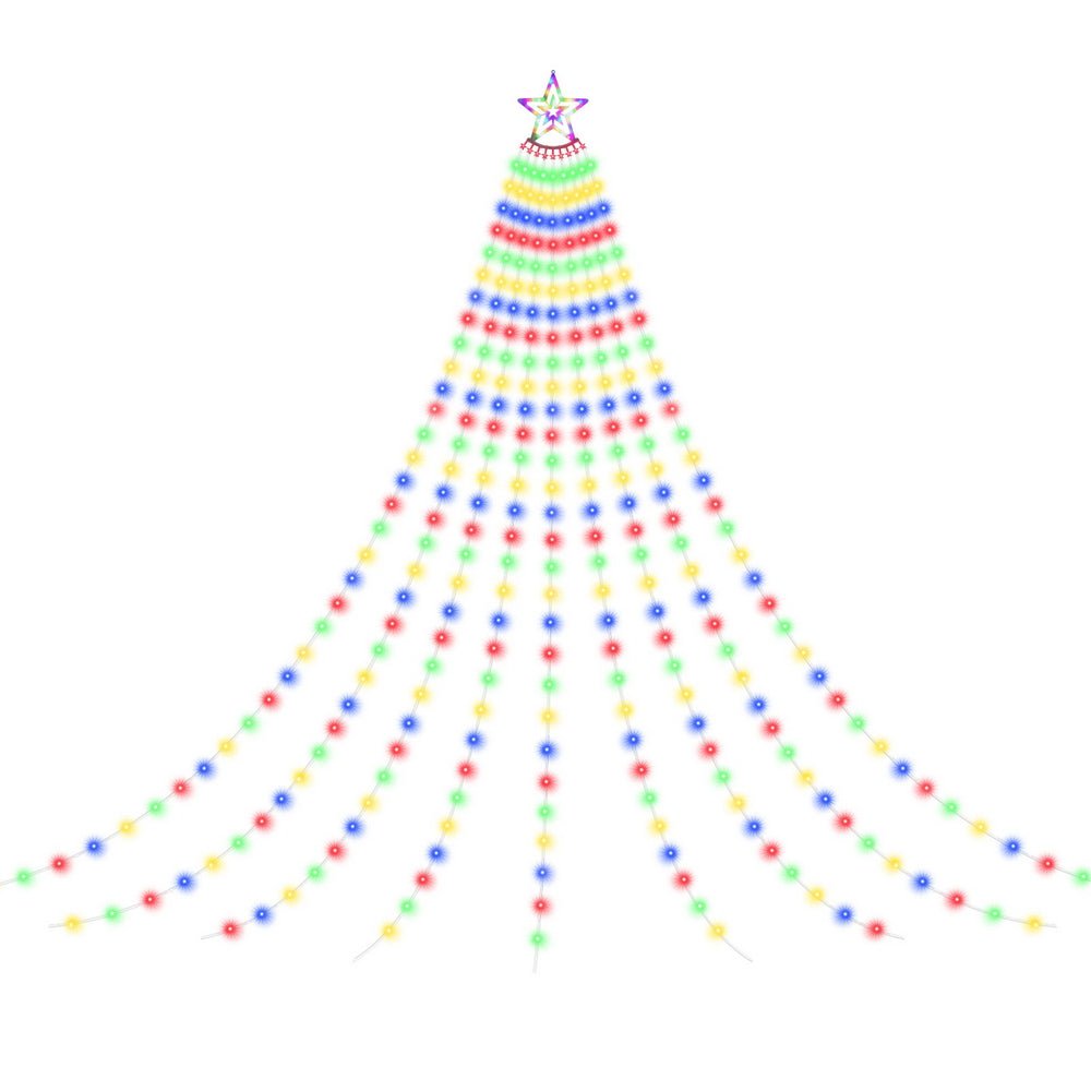 3.8M Christmas Lights Waterfall String Light 340 LED - Occasions > Christmas > Outdoor Decorations & Lights - Rivercity House & Home Co. (ABN 18 642 972 209) - Affordable Modern Furniture Australia