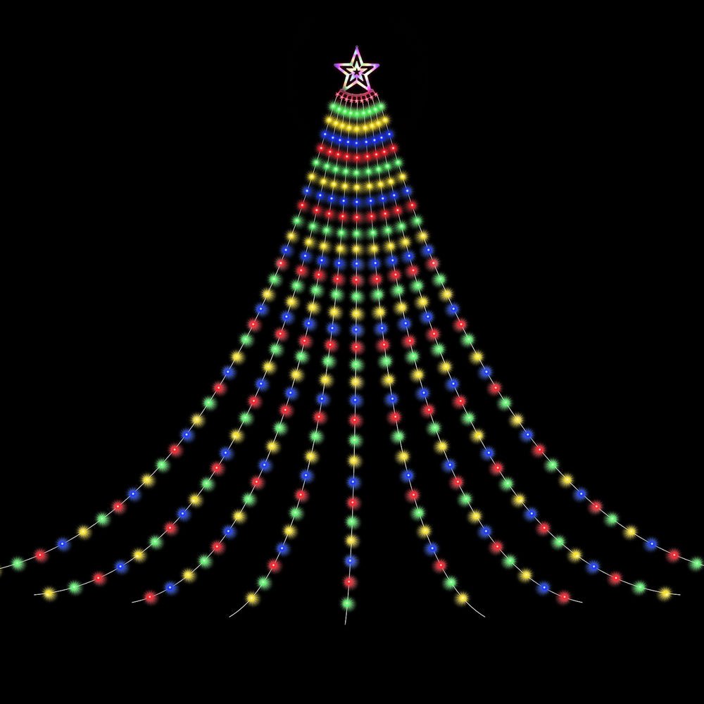 3.8M Christmas Lights Waterfall String Light 340 LED - Occasions > Christmas > Outdoor Decorations & Lights - Rivercity House & Home Co. (ABN 18 642 972 209) - Affordable Modern Furniture Australia