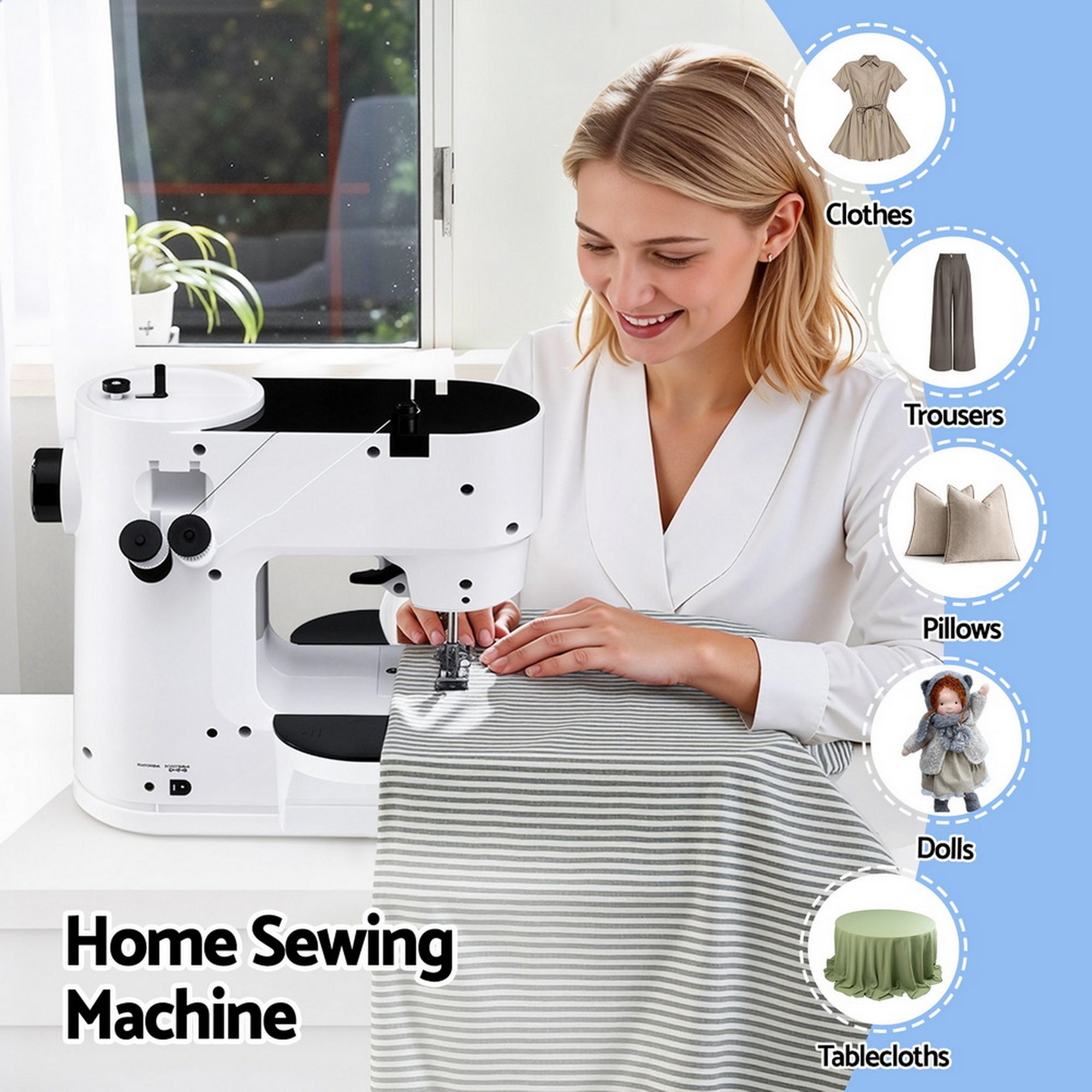 39 Stitches Mini Sewing Machine Portable Sewing Machine Kit - Home & Garden > Hobbies > Arts & Crafts - Rivercity House & Home Co. (ABN 18 642 972 209) - Affordable Modern Furniture Australia