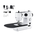 39-Stitch Portable Mini Sewing Machine Kit with Accessories - White
