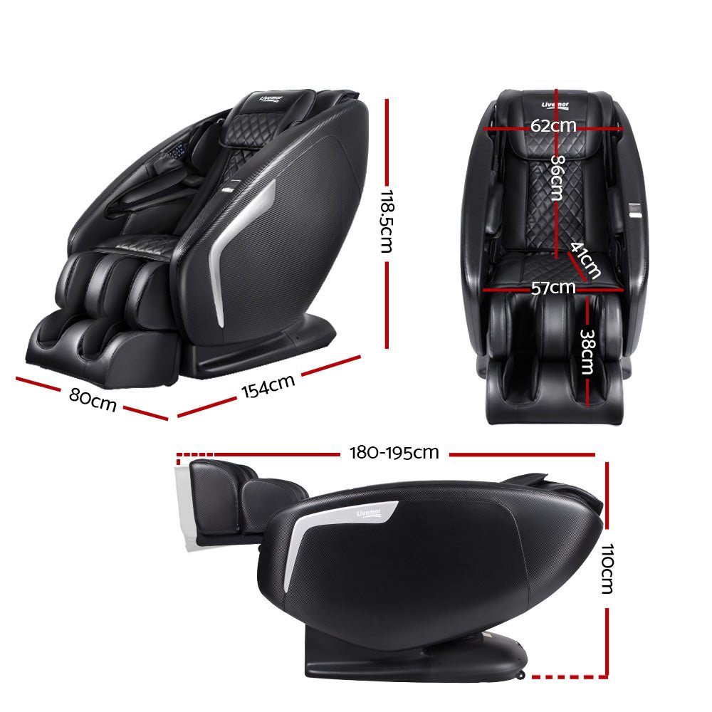 3D Massage Chair Electric Recliner Massager Delmue - Furniture > Bar Stools & Chairs > Massage Chairs - Rivercity House & Home Co. (ABN 18 642 972 209) - Affordable Modern Furniture Australia