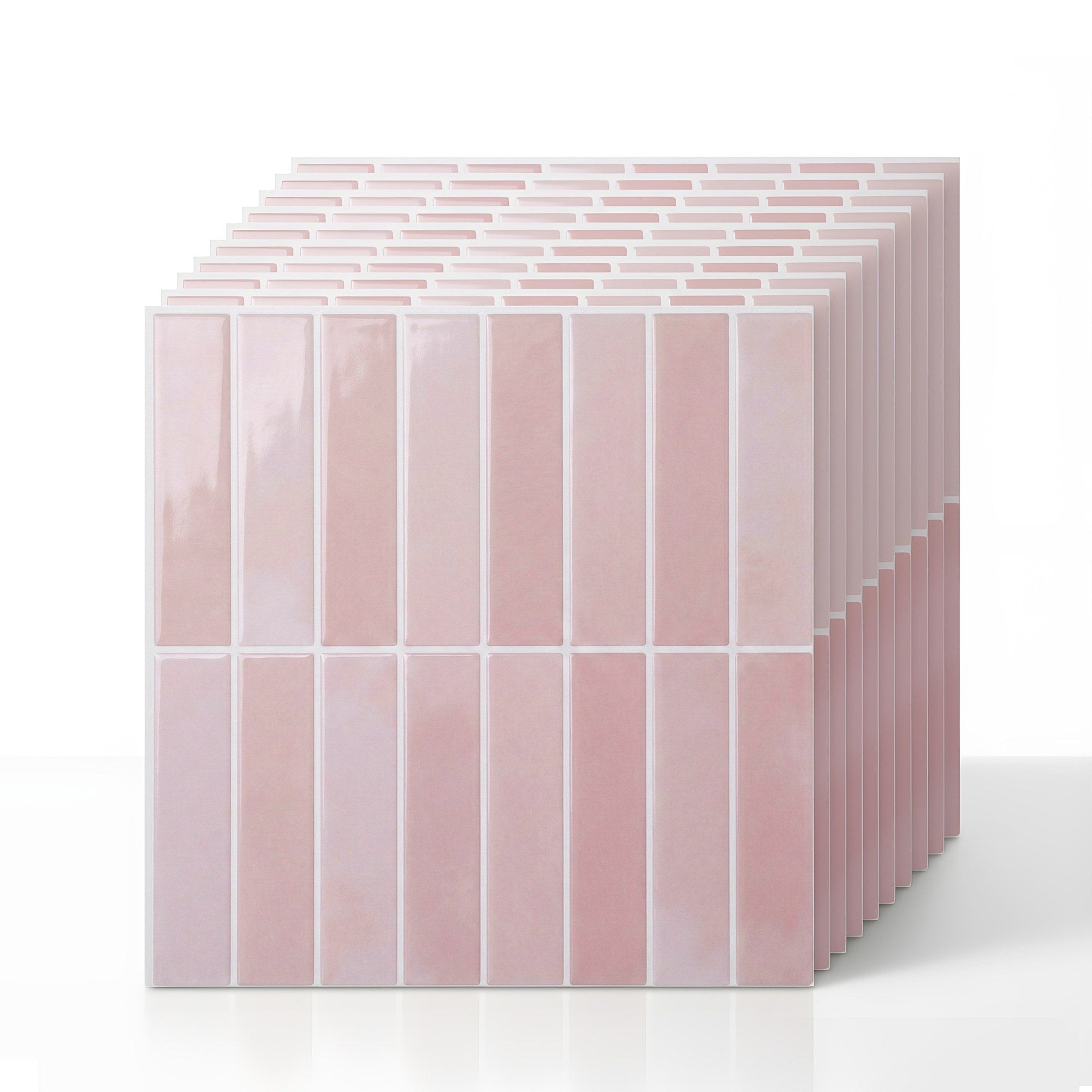 3D Peel and Stick LinearGrid Wall Tiles 10 Sheets - Pink - Home & Garden > Decor > Wallpaper - Rivercity House & Home Co. (ABN 18 642 972 209) - Affordable Modern Furniture Australia