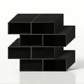 3D Peel and Stick Subway Wall Tiles 10 Sheets - Black
