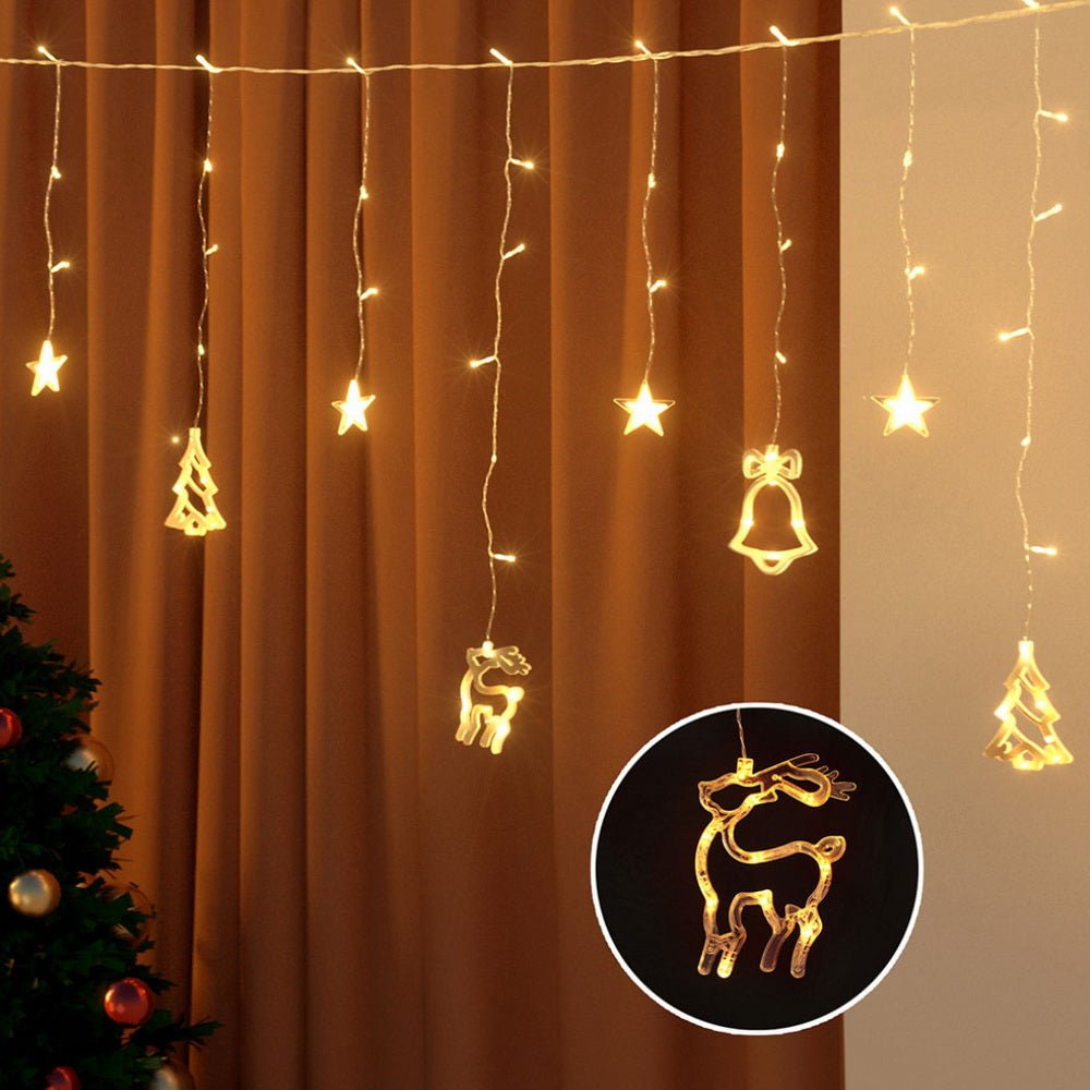 3M Christmas Icicle Lights String Lights 138 LED Warm White - Occasions > Christmas > Outdoor Decorations & Lights - Rivercity House & Home Co. (ABN 18 642 972 209) - Affordable Modern Furniture Australia