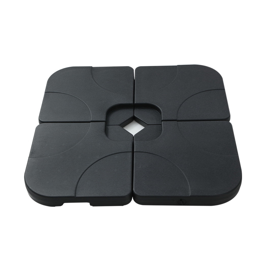 3m Outdoor Umbrella w/Base Cantilever Beach Roma 360 Degree Tilt Black - Home & Garden > Shading > Umbrellas & Sunshades - Rivercity House & Home Co. (ABN 18 642 972 209) - Affordable Modern Furniture Australia