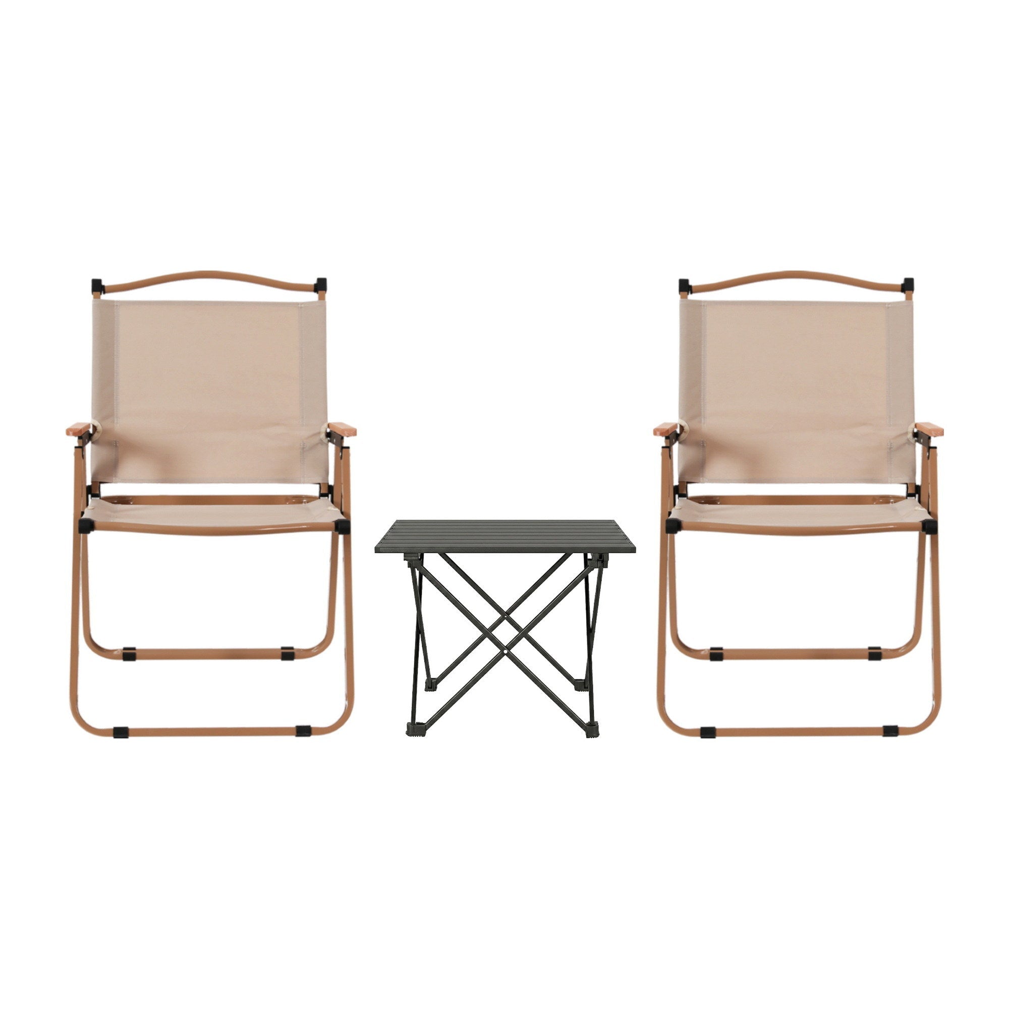 3pc Camping Table Chair Set Outdoor Folding Aluminium Portable Picnic - Outdoor Recreation > Camping > Camp Furniture - Rivercity House & Home Co. (ABN 18 642 972 209) - Affordable Modern Furniture Australia