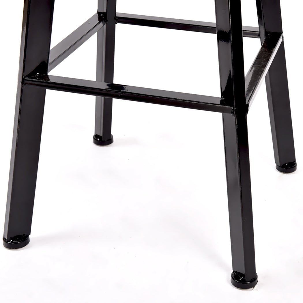 3pcs Industrial Bar Table and Bar Stools Set - Natural Wood - Rivercity House & Home Co. (ABN 18 642 972 209) - Affordable Modern Furniture Australia