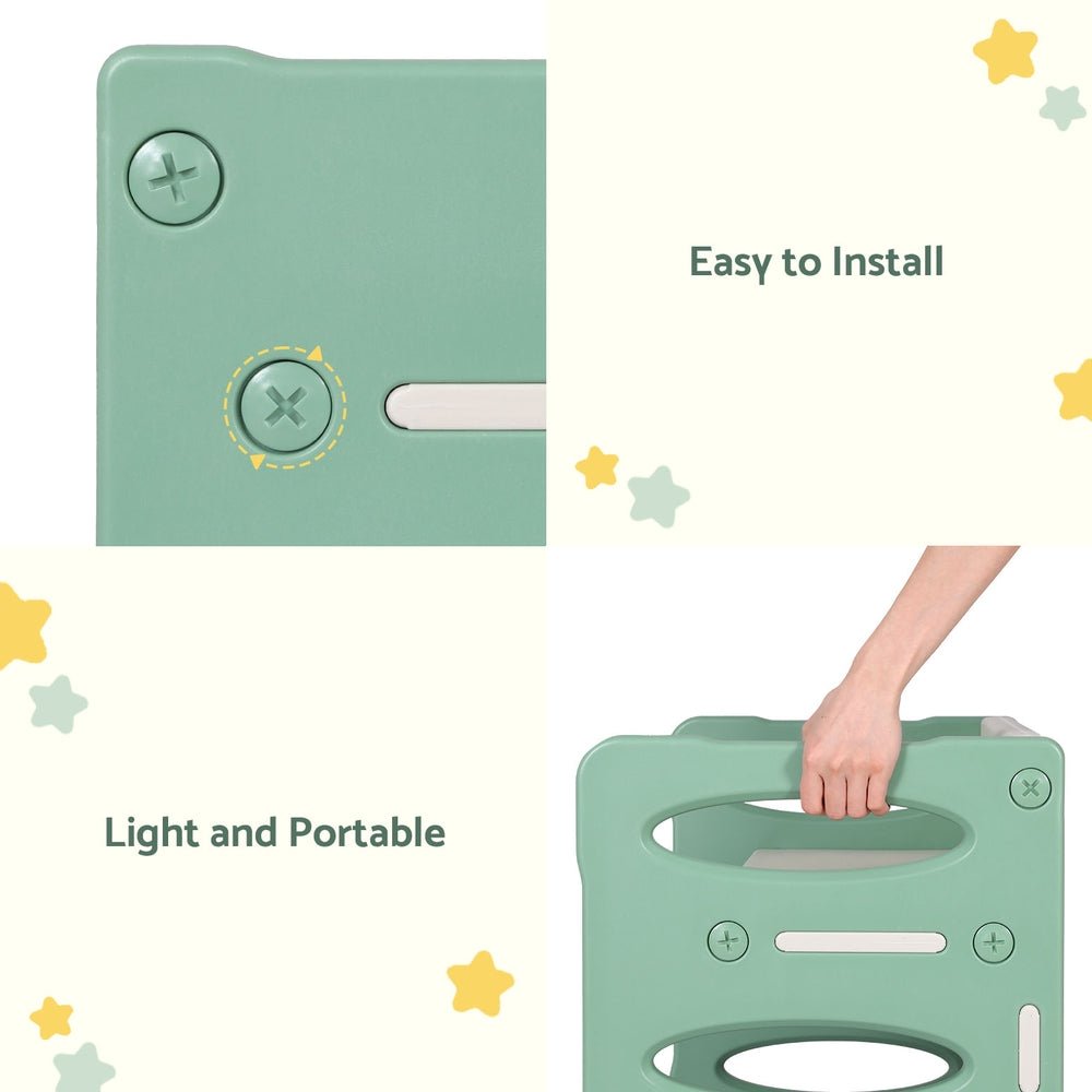 3PCS Kids Table and Chairs Set HDPE - Baby & Kids > Kid's Furniture - Rivercity House & Home Co. (ABN 18 642 972 209) - Affordable Modern Furniture Australia