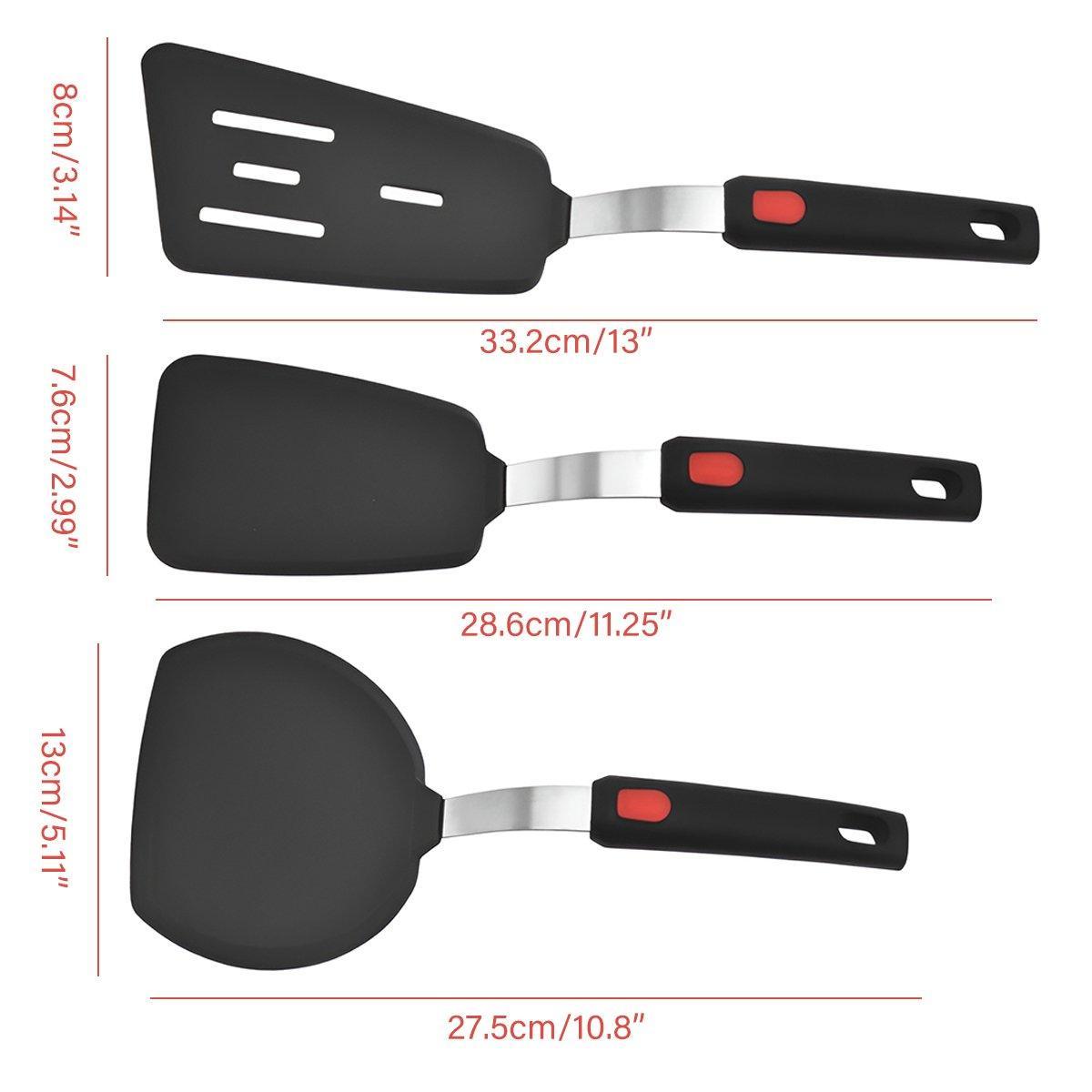 3PCS Silicone Spatula Kitchenware Silicone Cooking Spatula Kitchen Tool Set - Home & Garden > Kitchenware > Kitchen Utensils - Rivercity House & Home Co. (ABN 18 642 972 209) - Affordable Modern Furniture Australia