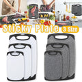3pcs Wheat Straw Plastic Cutting Board Set Small, Medium & Large - Black