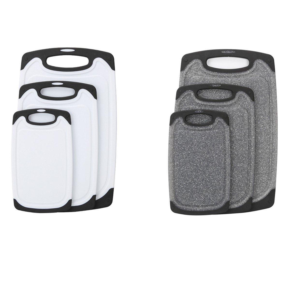 3pcs Wheat Straw Plastic Cutting Board Set Chopping Board Kitchen - Black - Home & Garden > Kitchenware > Kitchen Utensils - Rivercity House & Home Co. (ABN 18 642 972 209) - Affordable Modern Furniture Australia