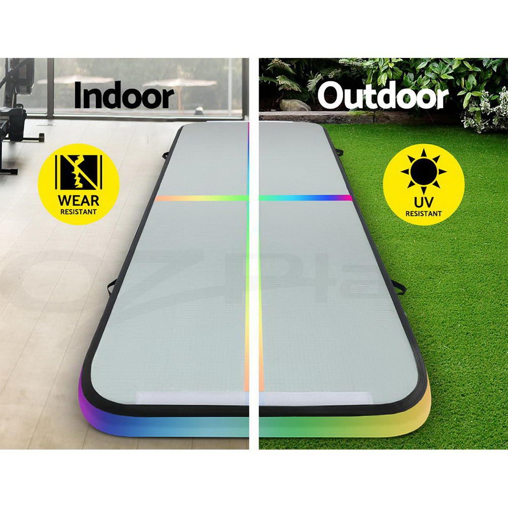 3x1m Inflatable Air Track Tumbling Mat for Gymnastics and Yoga - Multi-colour - Sports & Fitness > Exercise, Gym & Fitness > Gymnastics - Rivercity House & Home Co. (ABN 18 642 972 209) - Affordable Modern Furniture Australia