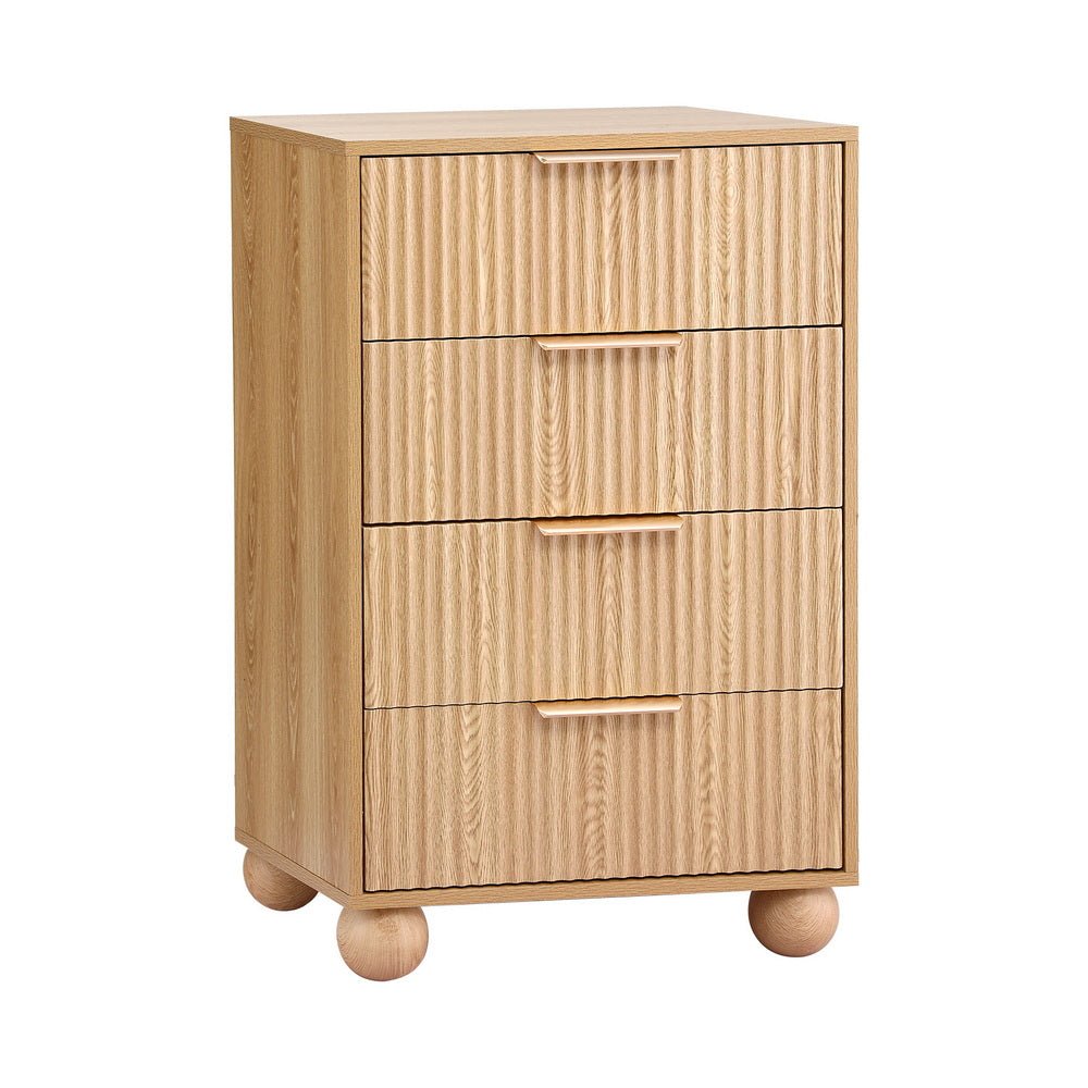 4 Chest of Drawers Dresser Tallboy Pine - Furniture > Bedroom > Dressers - Rivercity House & Home Co. (ABN 18 642 972 209) - Affordable Modern Furniture Australia