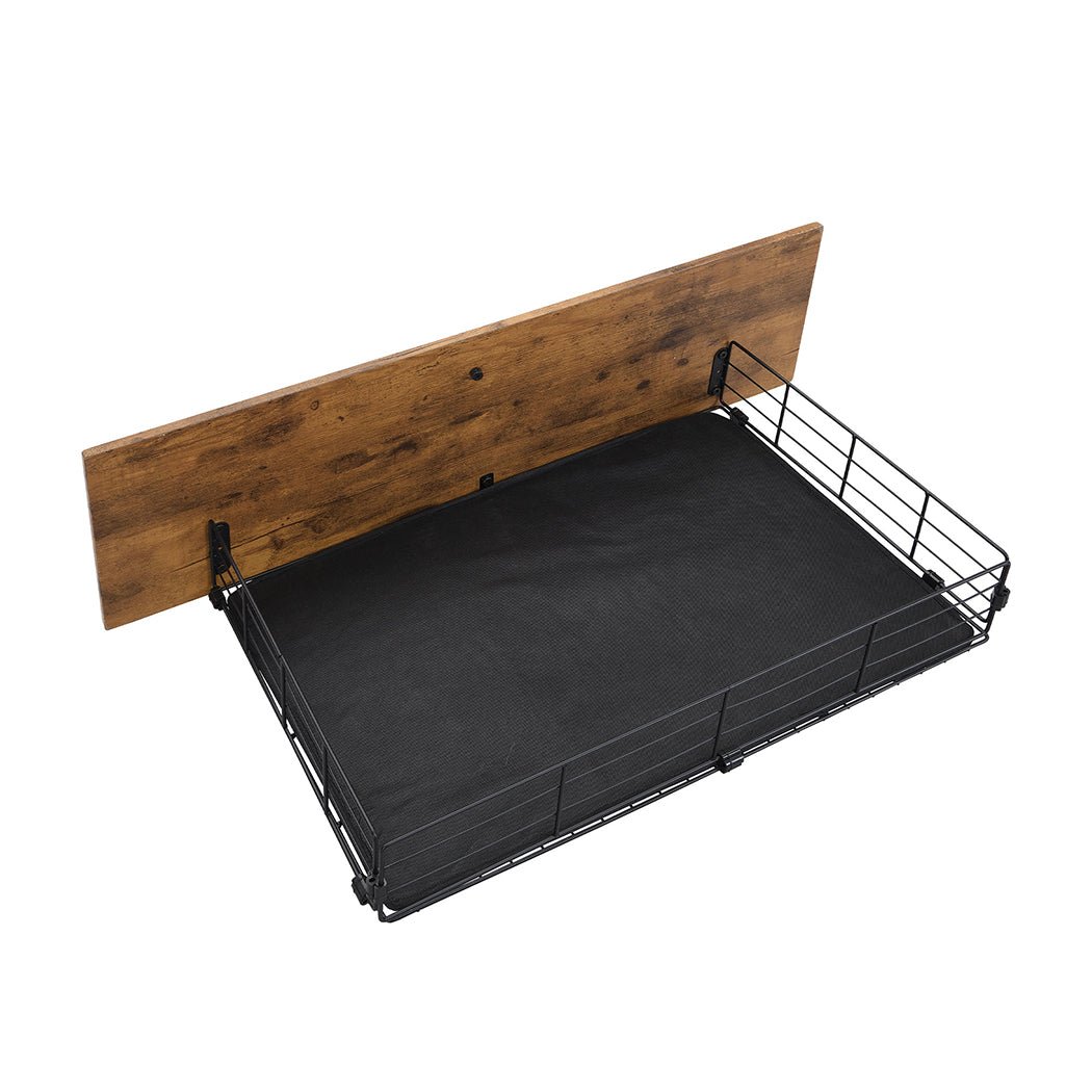 4 Double Bed Frame Storage Drawers with Castors and Mats - Brown - Rivercity House & Home Co. (ABN 18 642 972 209) - Affordable Modern Furniture Australia