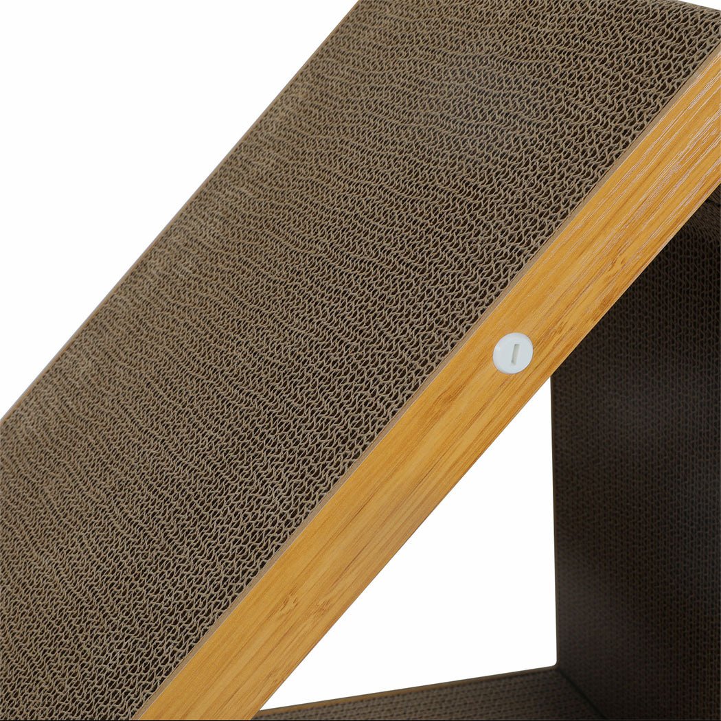 4 - in - 1 Cat Scratching Board with House and Lounge - Brown - Rivercity House & Home Co. (ABN 18 642 972 209) - Affordable Modern Furniture Australia