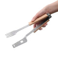 4-in-1 Folding Grill Multitool with Spatula, Fork, Tongs & Bottle Opener for Camping and Outdoor Grilling